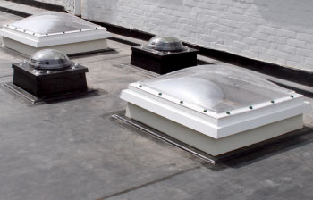 Trade Roof Light with exposed dome fixing
